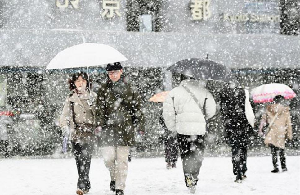 Image result for japan snow rain