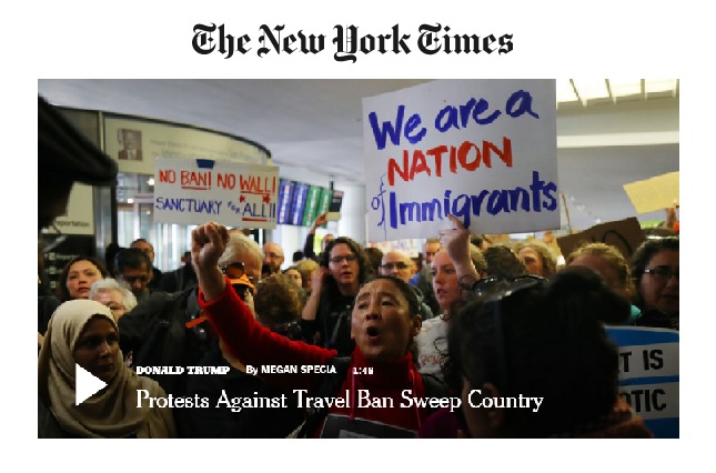 NYT Protest Immigrants