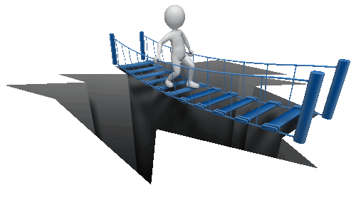 Image result for crossing a bridge animated gif