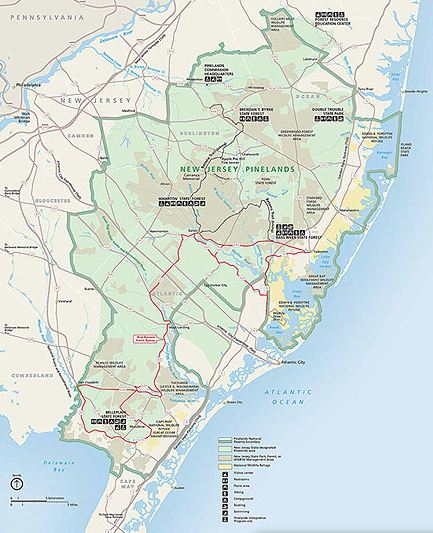New Jersey Pineland Map